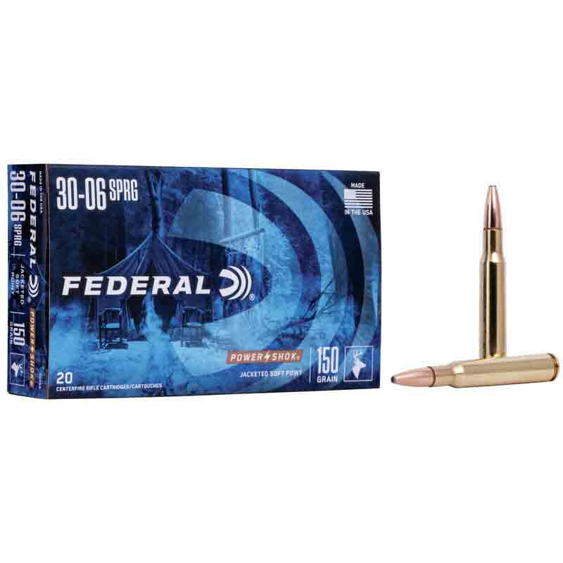 Federal Bchsenpatronen .30-06 Spr. Power Shok Soft Point, 180grs